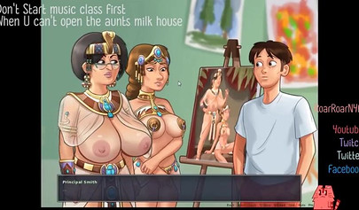 Busty anime hotties show off their sex skills