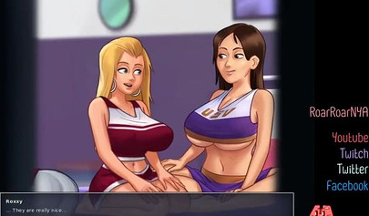 Busty anime hotties show off their sex skills