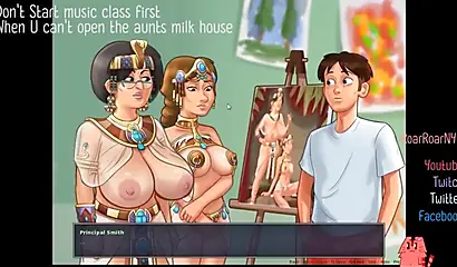 Busty anime hotties show off their sex skills