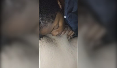 Short-haired ebony gf gets her black pussy & mouth dicked deeply