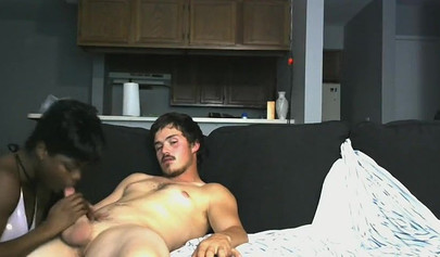 Short-haired ebony gf gets her black pussy & mouth dicked deeply