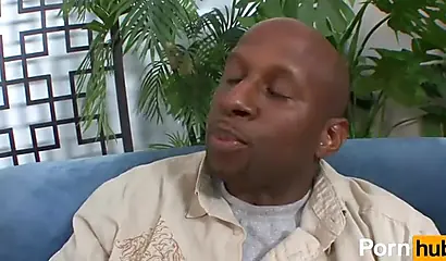 Big titted ebony bounces up & down on a huge dick