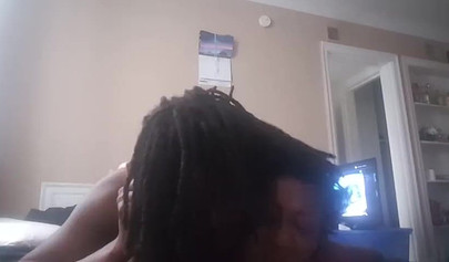 Horny ghetto whore gets choked and roughly pounded