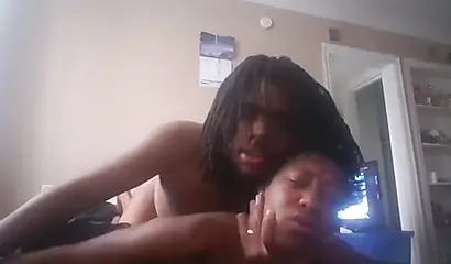 Horny ghetto whore gets choked and roughly pounded