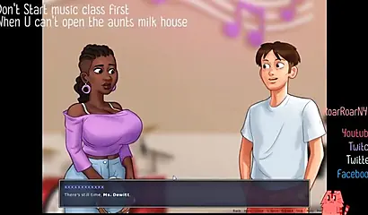 Animated teachers tease with their monster tits