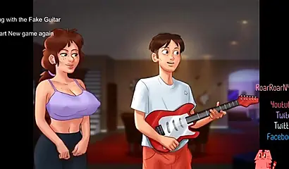 Animated teachers tease with their monster tits