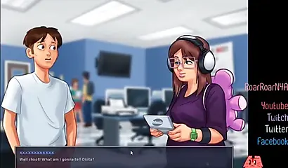 Animated teachers tease with their monster tits