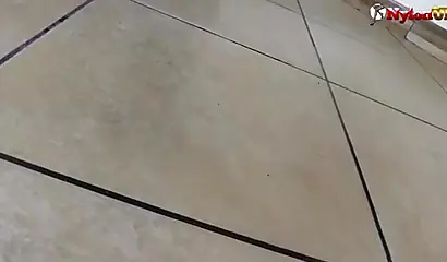 Busty ebony secretary masturbates at work