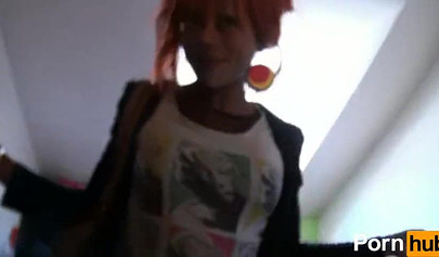 Ebony slut gets picked up and fucked by a white strange