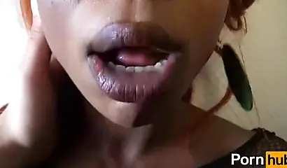 Ebony slut gets picked up and fucked by a white strange