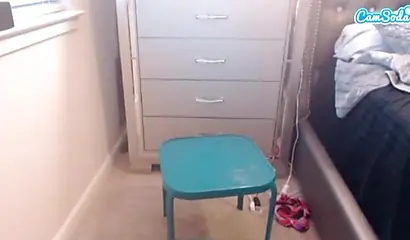 Curvy ebony Christina masturbates on cam