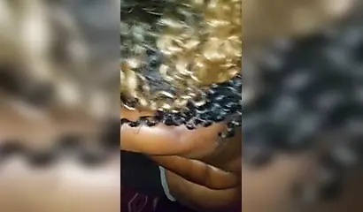 Afro-American gf gets banged up close