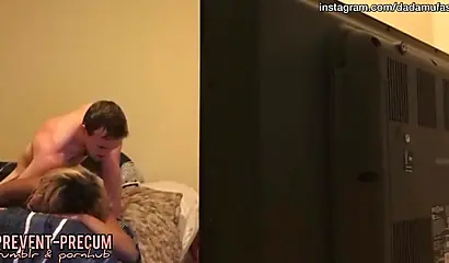 Ebony nerd gets boned by her landlord on hidden cam