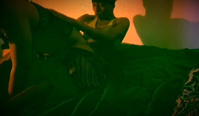 Lingerie-clad ebony with a big booty gets orally pleased & fucked doggystyle