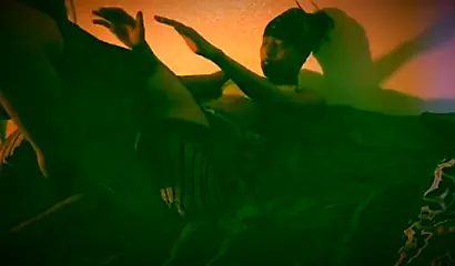 Lingerie-clad ebony with a big booty gets orally pleased & fucked doggystyle