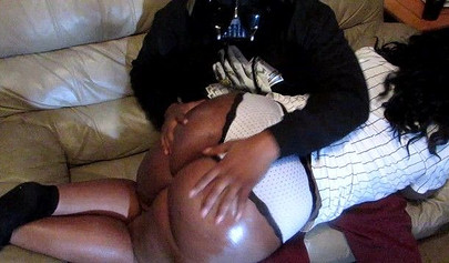 Ebony Dirty Diana gets her monster ass worshiped and pussy fucked