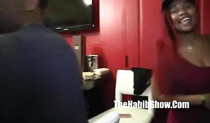 Ebony stripper Nina Rotti Banged gets fucked in a 3some