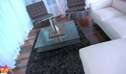 Ebony pornstar Aaliyah Hadid gets pounded by a white dick in POV