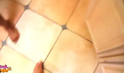 Ebony with a round booty Lessy Devoe shows her POV fucking skills