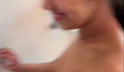 Ebony Asian babe Allie sucks and rides a dick in POV