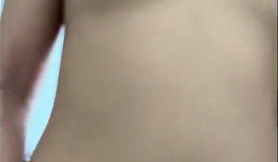 Ebony Asian babe Allie sucks and rides a dick in POV