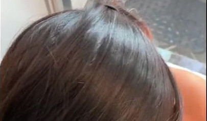 Ebony Asian babe Allie sucks and rides a dick in POV