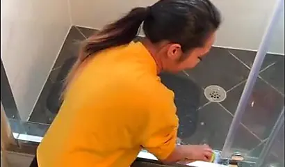 Ebony Asian babe Allie sucks and rides a dick in POV