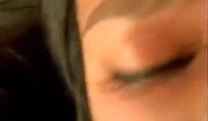 Ebony Asian babe Allie sucks and rides a dick in POV