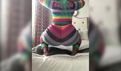 Ghetto ebony babe in her hot Instagram twerk compilation