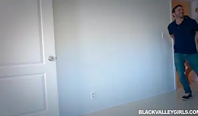 Ebony virgin Jenna Foxx gets fucked by a white stud