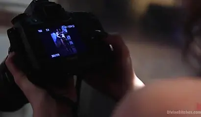 Smoking Ana Foxxx gets to use a strapon on her man