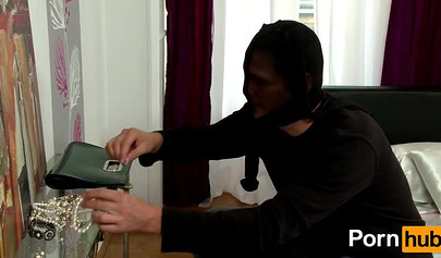 Busty ebony babe Maserati gets nailed by a white dude