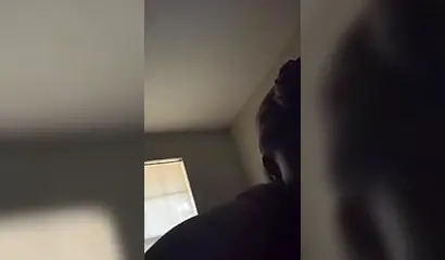 Amazing black babe gives the best blowjob to her lover