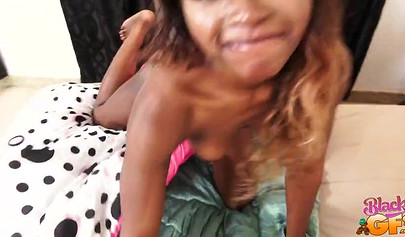 Amazing Neomie Bilas gets rammed by a white pecker in POV