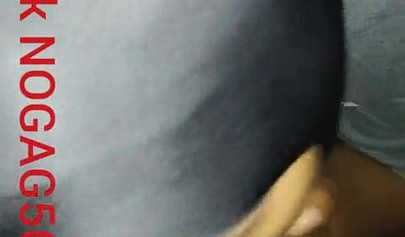 Masked amateur wraps her lips around a big black cock