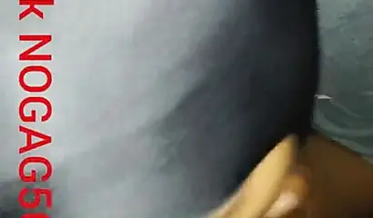 Masked amateur wraps her lips around a big black cock