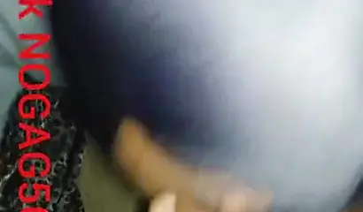 Masked amateur wraps her lips around a big black cock