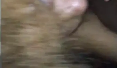 Ebony girlfriend gets recorded while she is sucking and fucking on camera