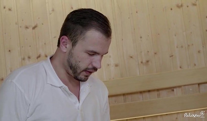 Francys Belle gets penetrated in hardcore fashion in the sauna