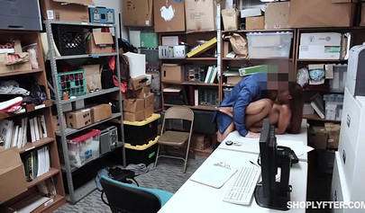 Black babe Sarah Bank takes a raging boner deep inside of her slit