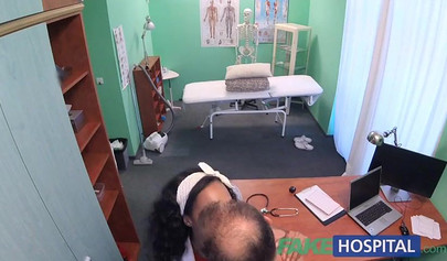 Noemilk gets penetrated in hardcore fashion while in his office