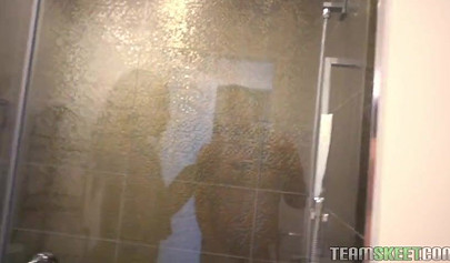 Chanell Heart shows off her body and blows his mighty cock