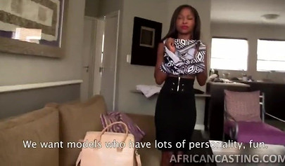 Amazing black babe gets nailed by her lover in a couple of different positions