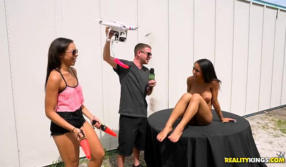 Nicole Bexley and Adrian Maya have fun with some sex toys