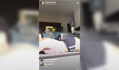 Horny amateur black babe shows off her impressive twerking skills