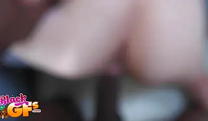 Horny amateur girlfriend gets plowed by a big black cock