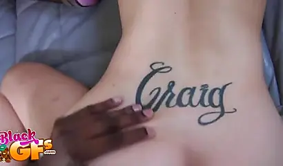 Horny amateur girlfriend gets plowed by a big black cock