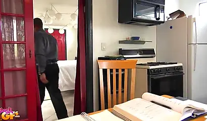 Daya Knight gets down on her knees to suck on a boner