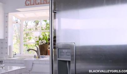 Desirable ebony Daya Knight gives a blowjob to her man