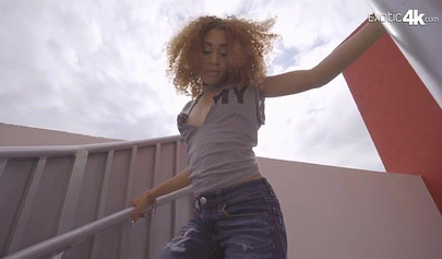 Kendall Woods shows off her body before she pleasures a cock